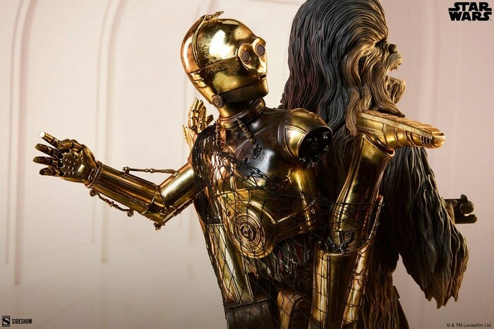 STAR WARS - Chewbacca and C-3PO Premium Format Figure 1/4 Statue