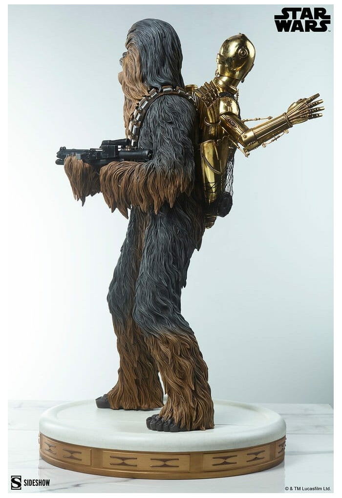 STAR WARS - Chewbacca and C-3PO Premium Format Figure 1/4 Statue
