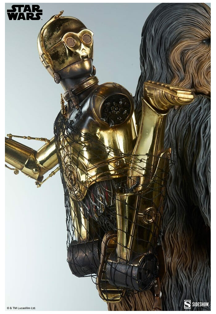 STAR WARS - Chewbacca and C-3PO Premium Format Figure 1/4 Statue