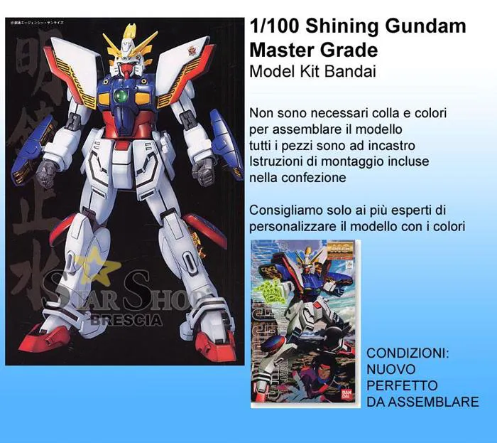 GUNDAM - 1/100 Shining Gundam Master Grade Model Kit MG