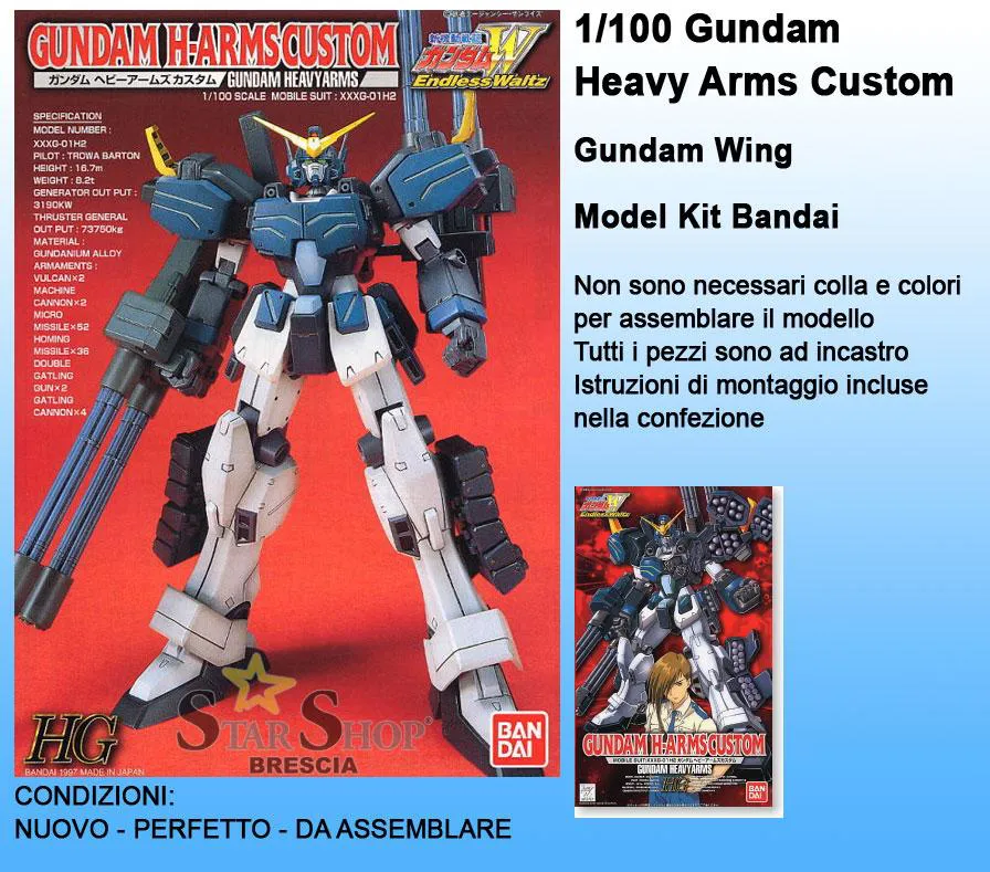 GUNDAM - 1/100 Heavy Arms Custom High Grade Model Kit HG