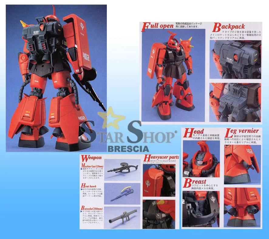 GUNDAM - 1/100 MS-06R-2 Zaku II Johnny Ridden Custom Master Grade Model Kit MG