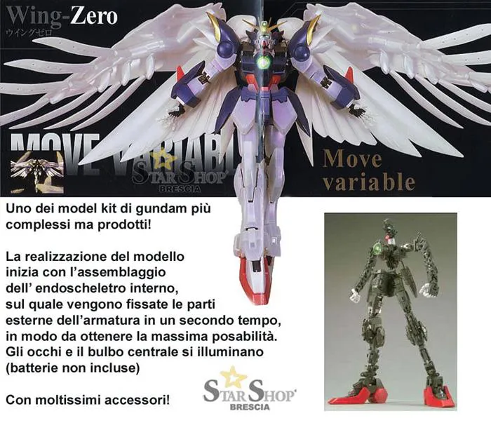 GUNDAM - 1/60 Wing Gundam Zero Custom Pearl Mirror Coat Ver. Perfect Grade Model Kit PG
