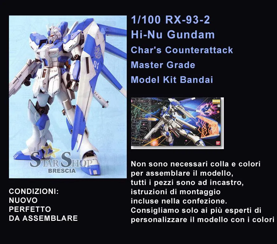 GUNDAM - 1/100 Hi-Nu RX-93-2 Master Grade Model Kit MG