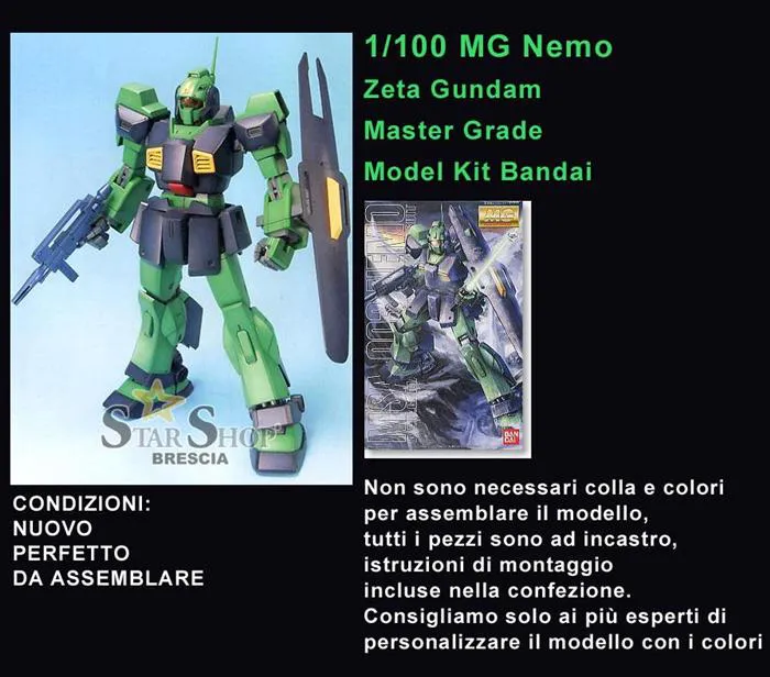 GUNDAM - 1/100 Nemo Master Grade Model Kit MG