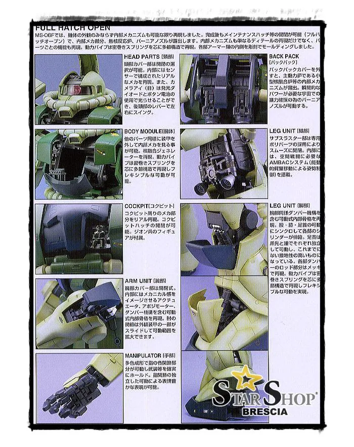 GUNDAM - 1/60 Zaku II MS-06F Green Perfect Grade Model Kit PG