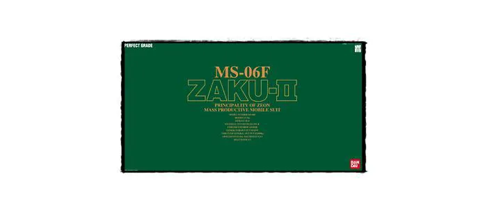 GUNDAM - 1/60 Zaku II MS-06F Green Perfect Grade Model Kit PG