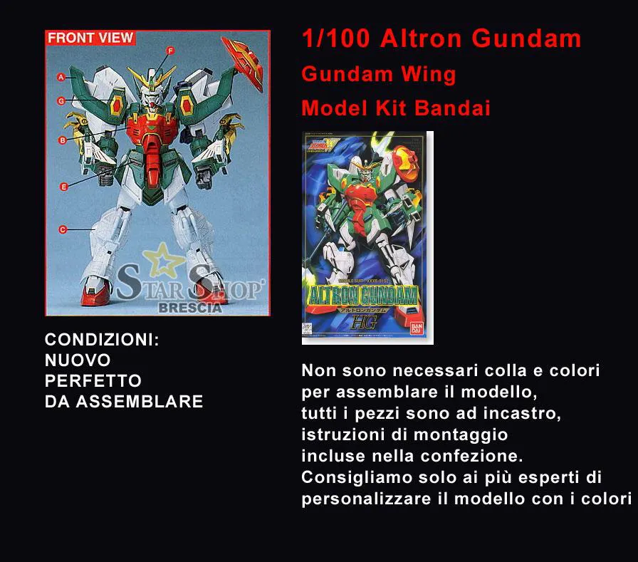 GUNDAM - 1/100 Altron Gundam High Grade Model Kit HG