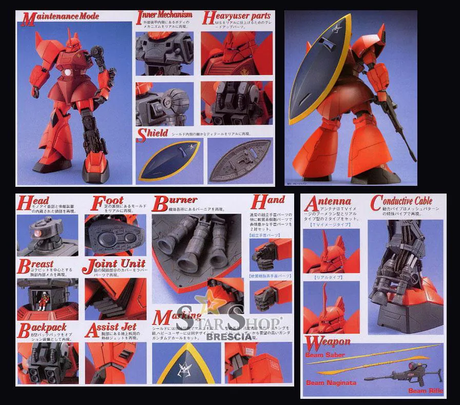 GUNDAM - 1/100 MS-14S Gelgoog Char Master Grade Model Kit MG