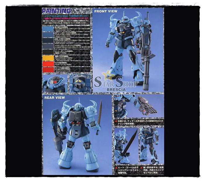 GUNDAM - 1/100 MS-07B-3 Gouf Custom Master Grade Model Kit MG