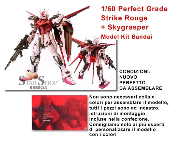 GUNDAM - 1/60 Strike Rouge + Skygrasper Perfect Grade Model Kit PG
