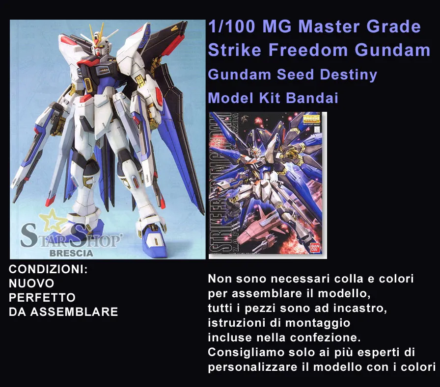 GUNDAM - 1/100 Strike Freedom Master Grade Model Kit MG