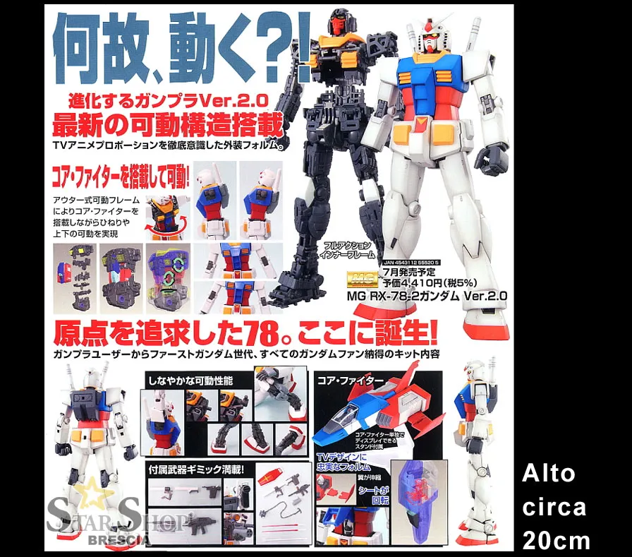 GUNDAM - 1/100 RX-78-2 Ver. 2.0 Master Grade Model Kit MG
