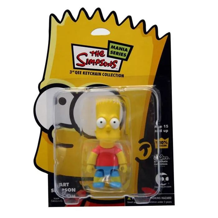 THE SIMPSONS - Mania Series - Bart Simpson Qee 3" Keychain Collection