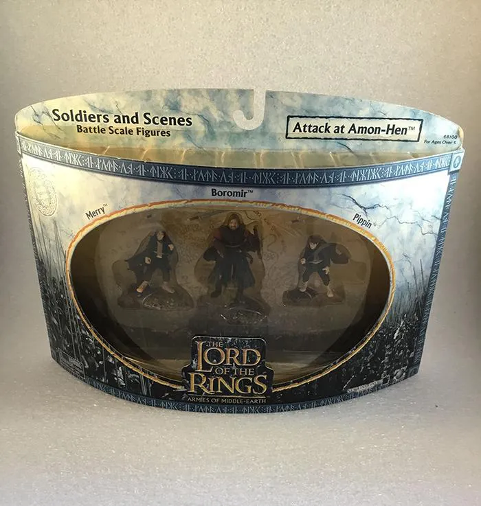LORD OF THE RINGS - Attack at Amon-Hen Merry Boromir Pippin Mini Figure Set