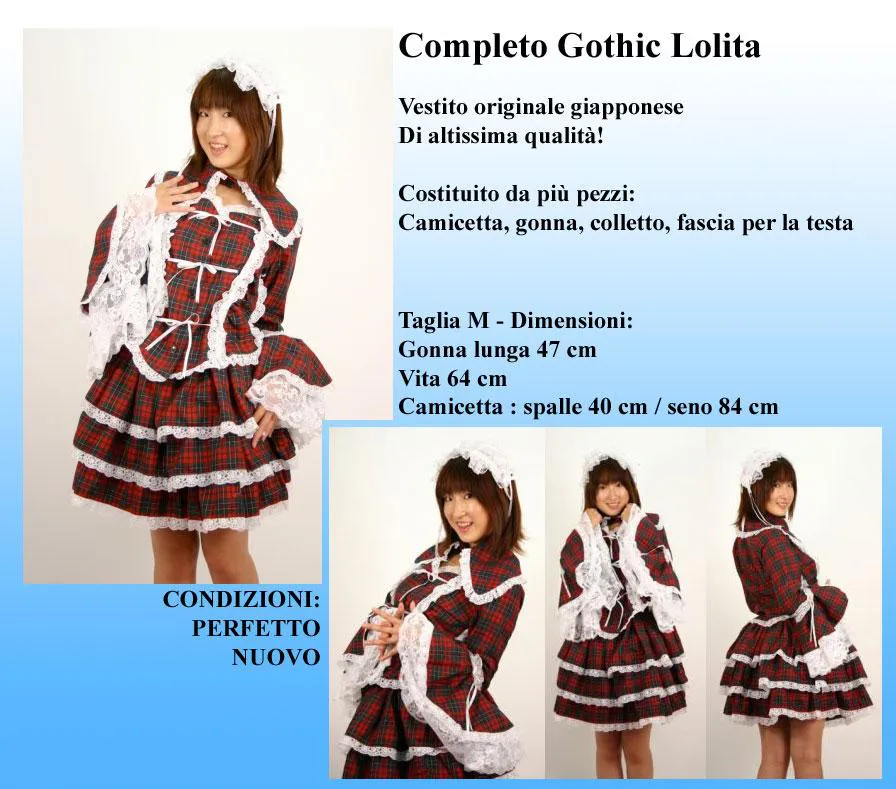GOTHIC LOLITA - Vestito Mod. "J-Red Misato Nana" Dress