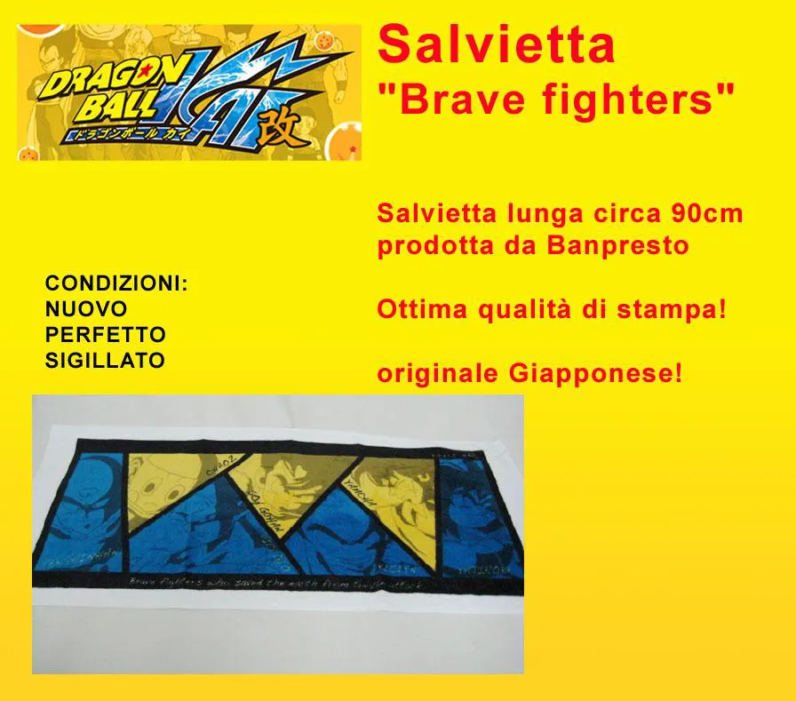 DRAGON BALL KAI - Salvietta 90cm - Brave fighters