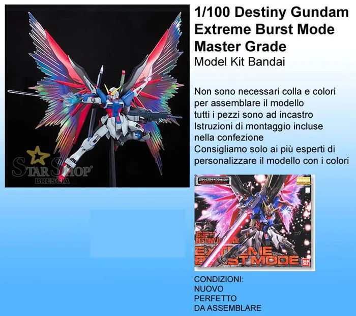 GUNDAM - 1/100 Destiny Extreme Burst Mode Special Ver. Master Grade Model Kit MG