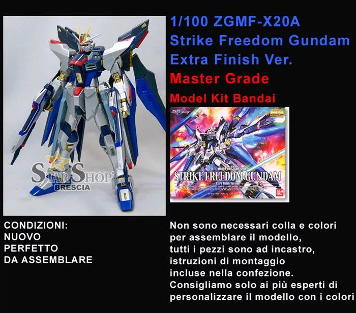 GUNDAM - 1/100 Strike Freedom Extra Finish Version Master Grade Model Kit MG