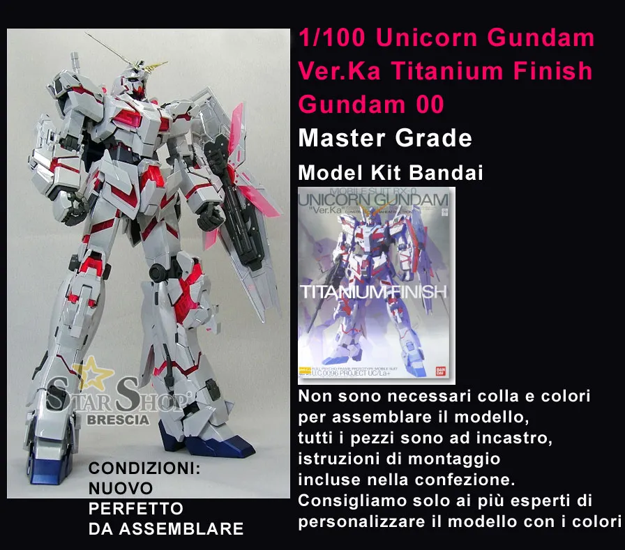 GUNDAM - 1/100 Unicorn Gundam Coating Master Grade Model Kit MG