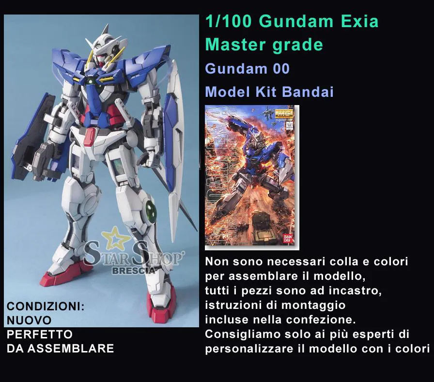 GUNDAM - 1/100 Exia Master Grade Model Kit MG