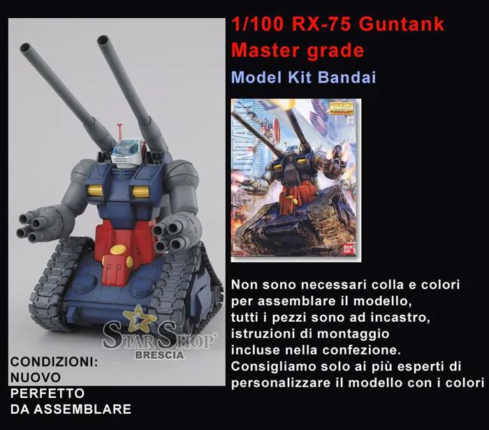 GUNDAM - 1/100 RX-75 Guntank Master Grade Model Kit MG