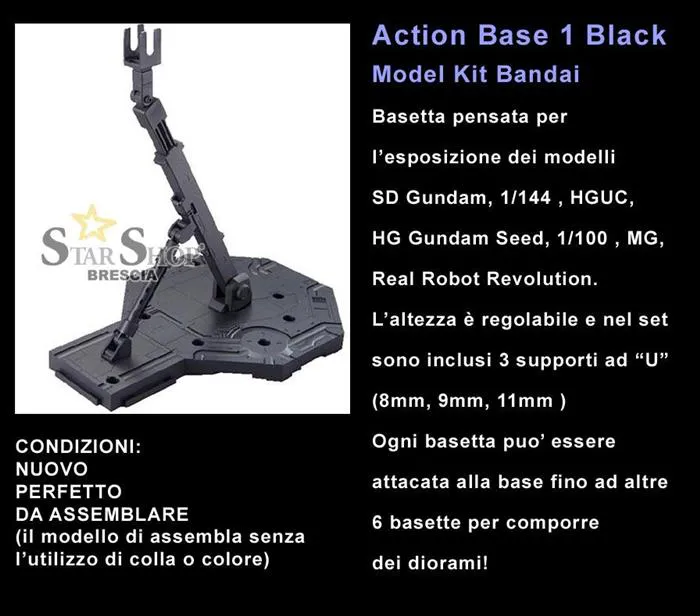 GUNDAM ACTION BASE - 1 Black - Model Kit