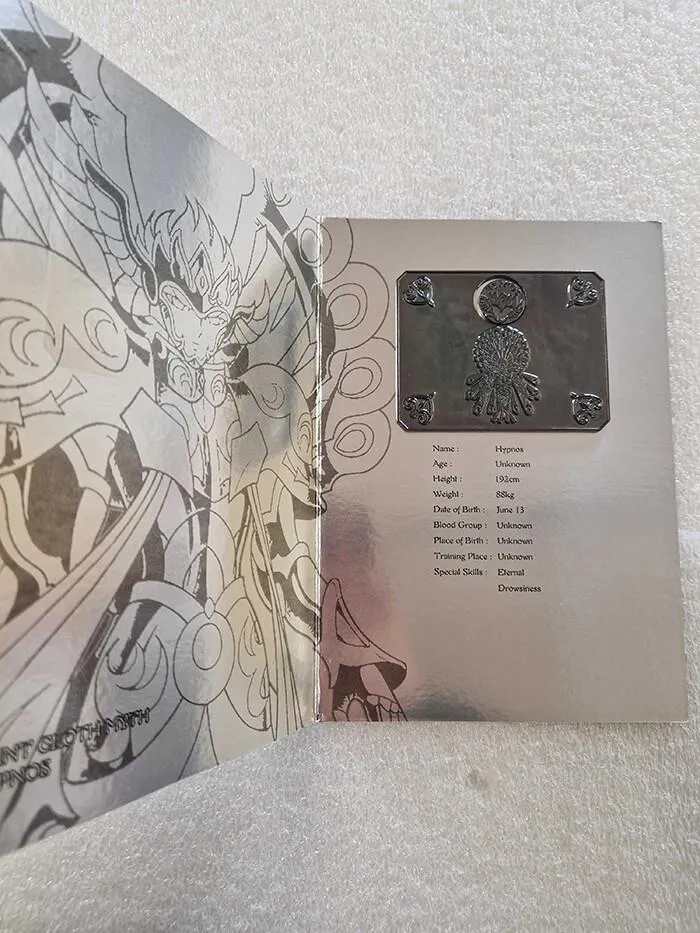 SAINT SEIYA - Myth Cloth Metal Plate Hypnos God of Sleep