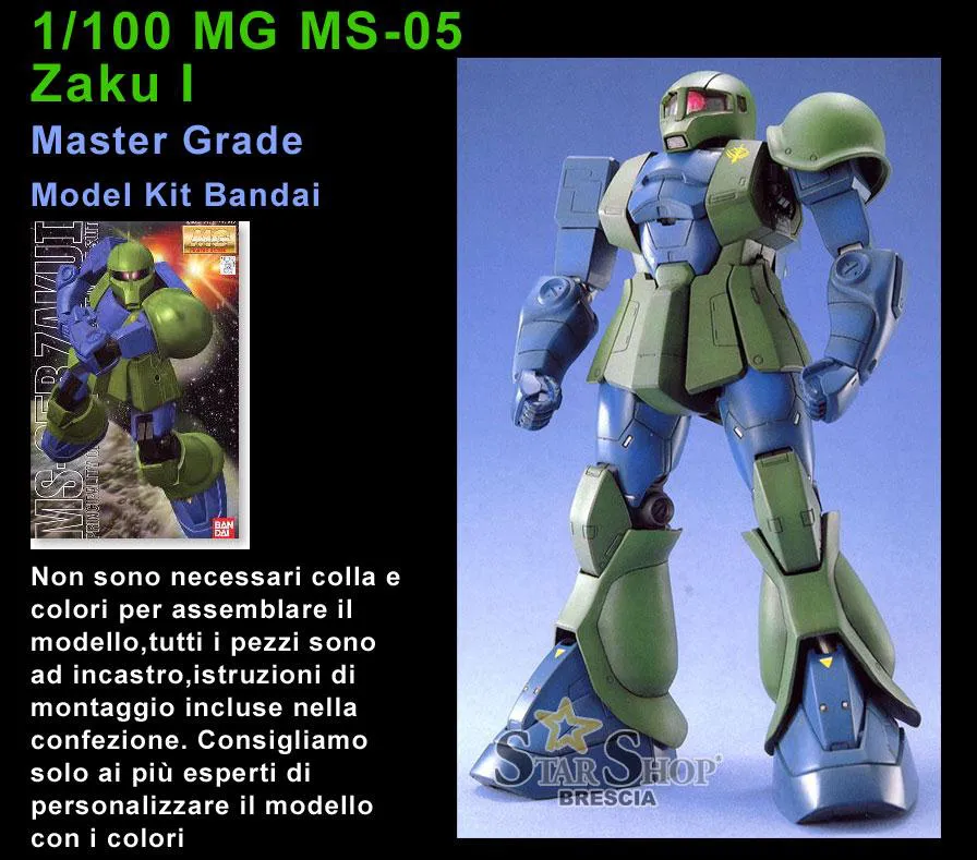 GUNDAM - 1/100 MS-05 Zaku I Normal Master Grade Model Kit MG