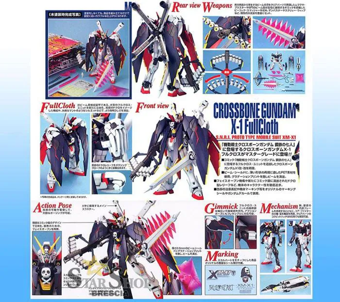 GUNDAM - 1/100 Crossbone X-1 Full Cloth Master Grade Model Kit MG