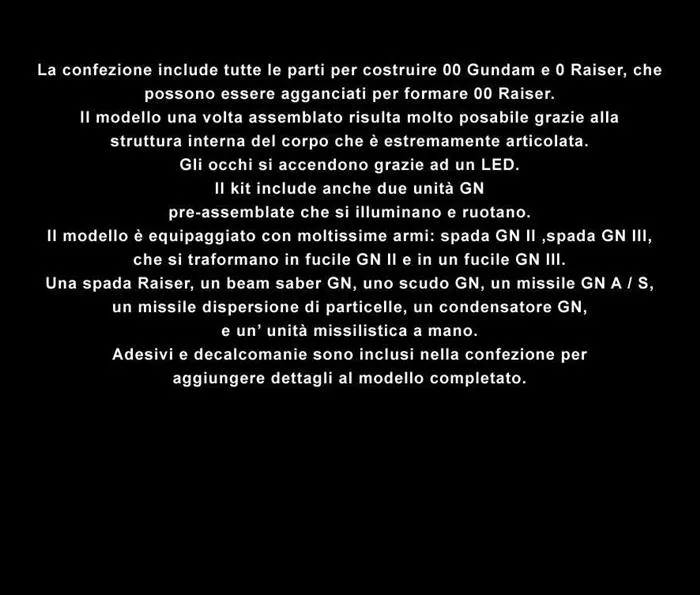 GUNDAM - 1/60 Gundam 00 Raiser Perfect Grade Model Kit PG