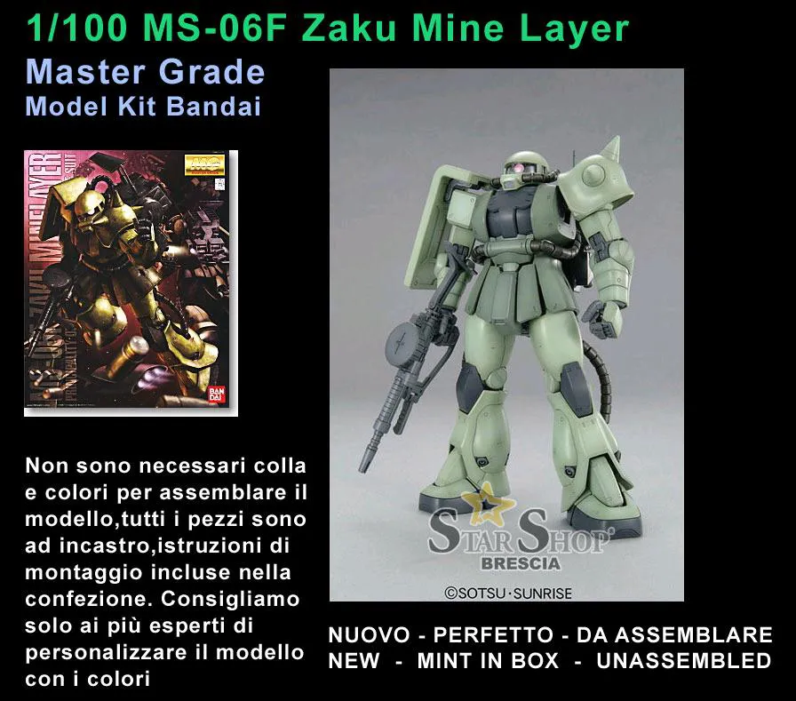 GUNDAM - 1/100 Zaku Mine Layer Master Grade Model Kit MG