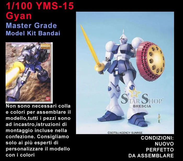 GUNDAM - 1/100 YMS-15 Gyan Master Grade Model Kit MG
