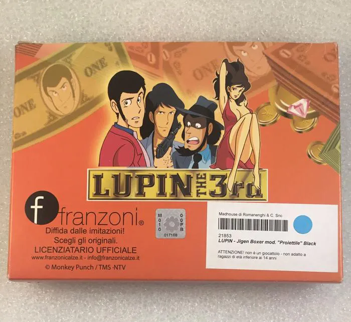 LUPIN - Jigen Boxer mod. Proiettile Black - Size L