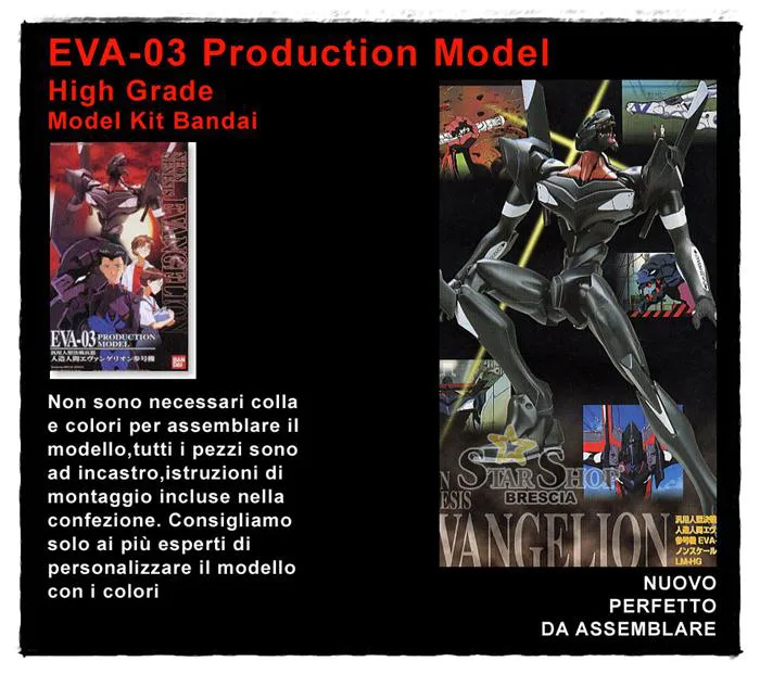 EVANGELION - EVA-03 Production Model High Grade Model Kit HG
