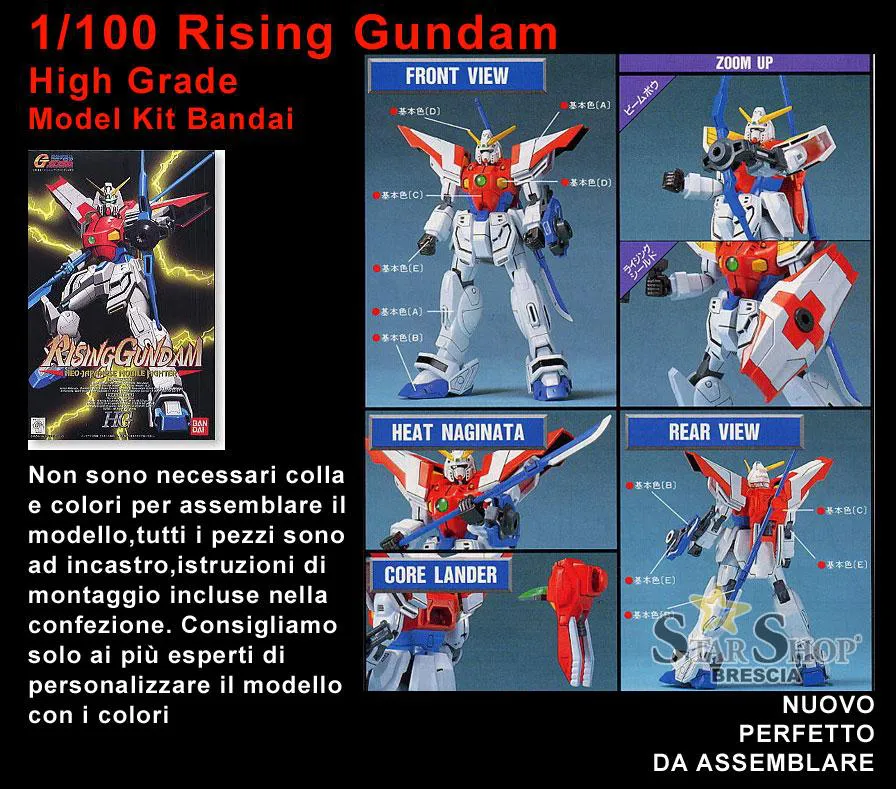 GUNDAM - 1/100 Rising Gundam High Grade Model Kit HG