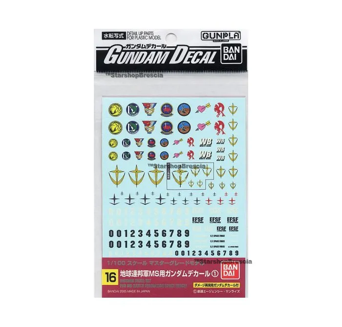GUNDAM - 1/100 GD-16 MG EFSF General Decals