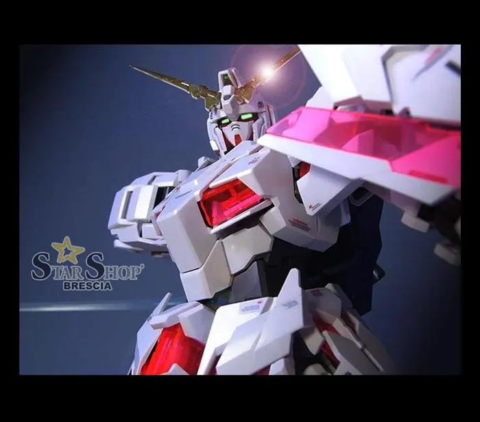 GUNDAM - 1/100 Unicorn Movie Ver. HD Color + MS Cage Master Grade Model Kit MG