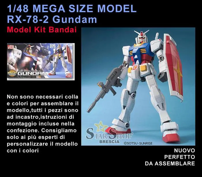 GUNDAM - 1/48 RX-78-2 Megasize Model Kit