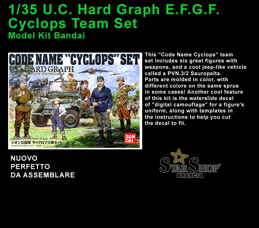 GUNDAM - Cyclops Squad Set 1/35 Model Kit U.C. Hard Graph