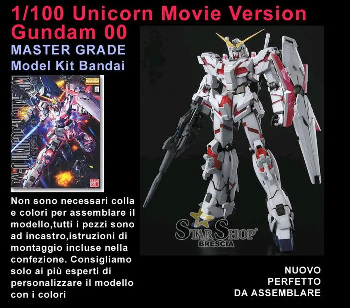 GUNDAM - 1/100 Unicorn Master Grade Model Kit MG