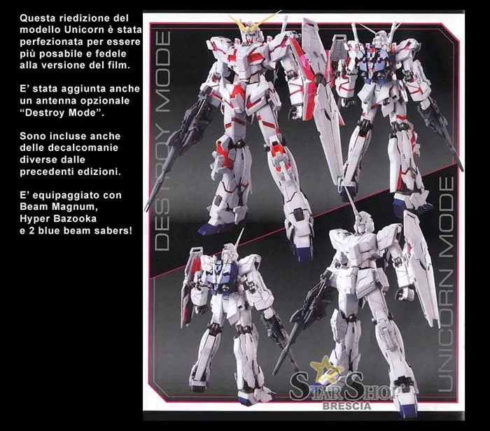 GUNDAM - 1/100 Unicorn Master Grade Model Kit MG