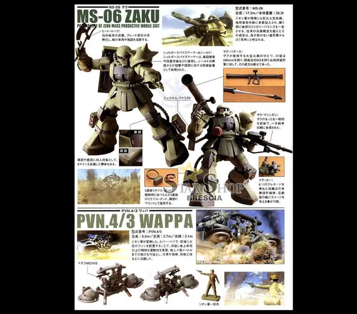 GUNDAM - 1/144 Zaku Ground Battles Set Model Kit HGUC
