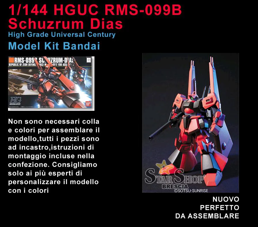 GUNDAM - 1/144 RMS-099B Schuzrum Dias Model Kit HGUC # 094