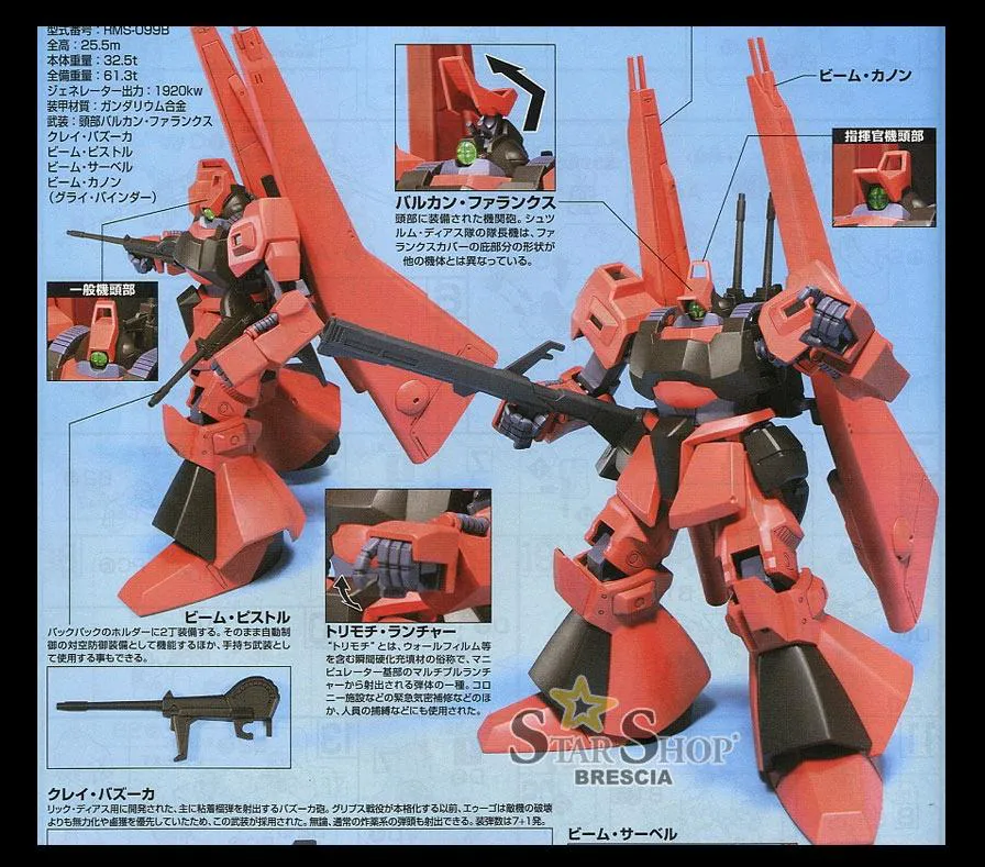 GUNDAM - 1/144 RMS-099B Schuzrum Dias Model Kit HGUC # 094