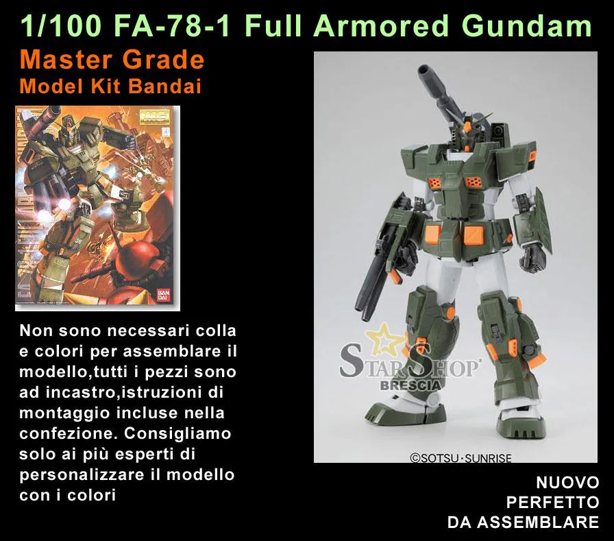 GUNDAM - 1/100 Full Armor Master Grade Model Kit MG