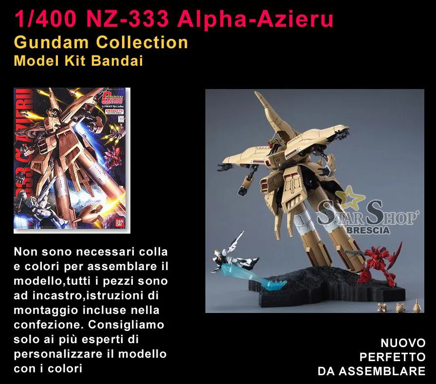 GUNDAM - 1/400 NZ-333 Alpha-Azieru Model Kit