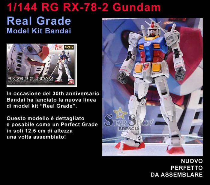 GUNDAM - 1/144 RX-78-2 Real Grade Model Kit RG # 01