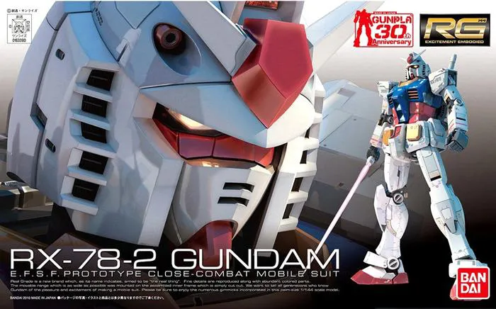 GUNDAM - 1/144 RX-78-2 Real Grade Model Kit RG # 01