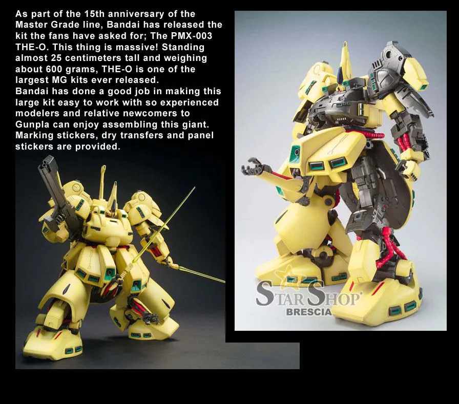 GUNDAM - 1/100 PMX-003 THE-O Master Grade Model Kit MG